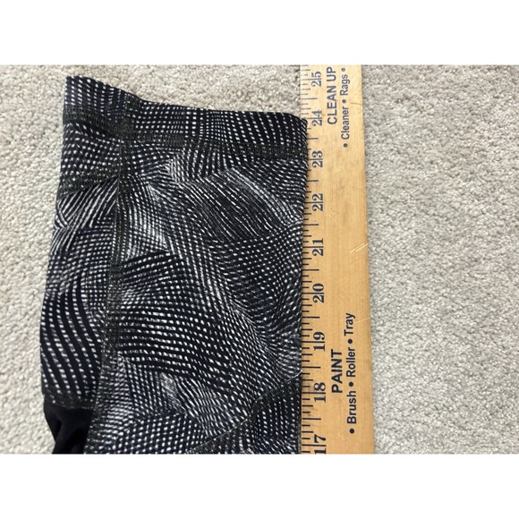 Lululemon Pace Rival High-Rise Crop 22" Velocity Mesh Island Mist Black‎ Size 6 - Picture 10 of 11